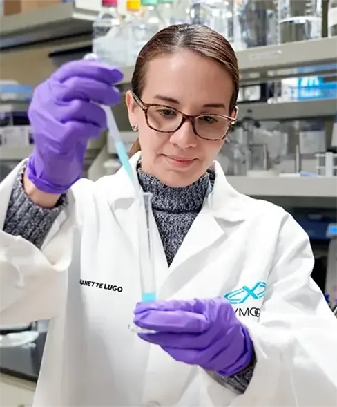 Scientist working in lab