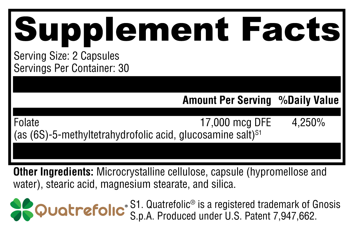 Supplement facts. For more information please call 1 (800) 647-6100