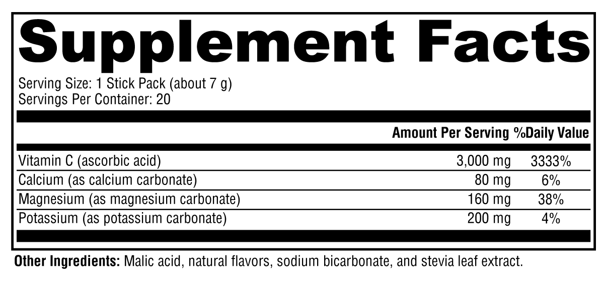 Supplement facts. For more information please call 1 (800) 647-6100