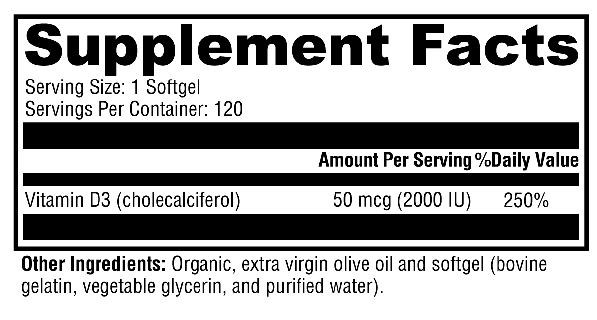 Supplement facts. For more information please call 1 (800) 647-6100