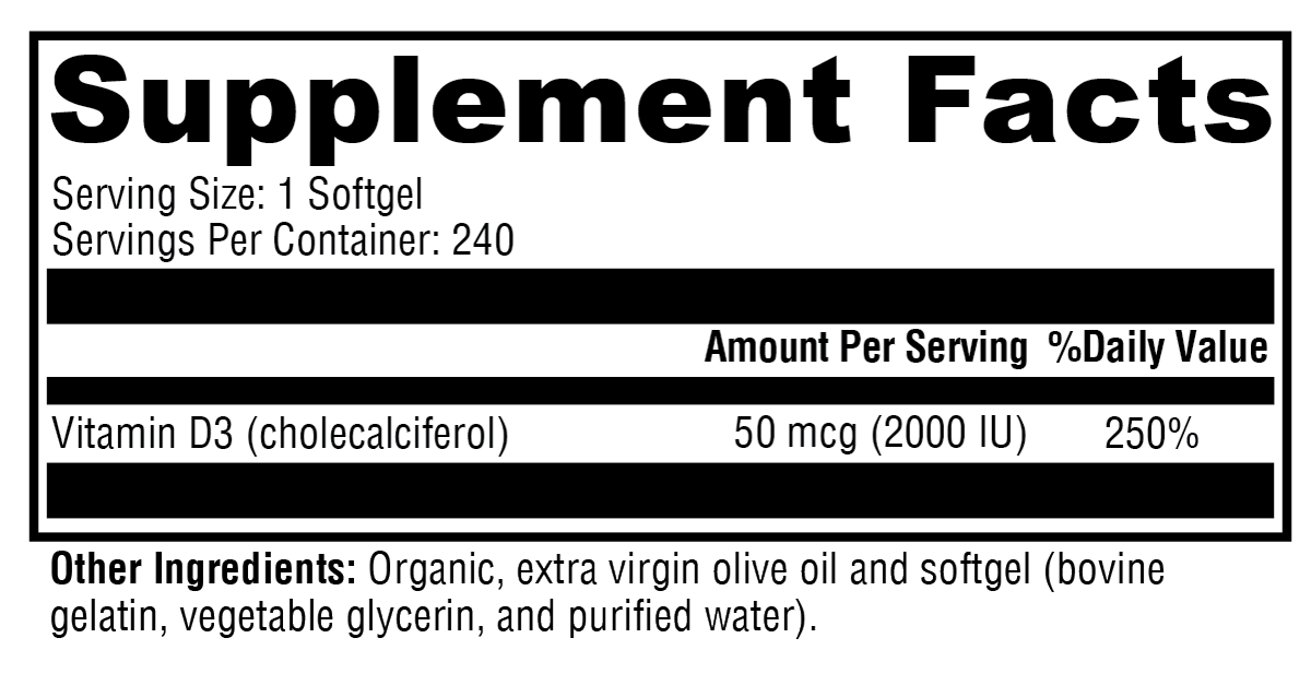 Supplement facts. For more information please call 1 (800) 647-6100