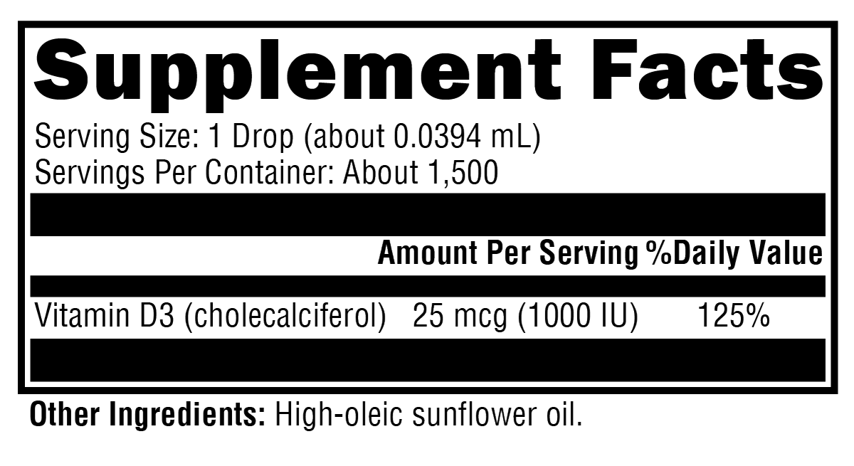 Supplement facts. For more information please call 1 (800) 647-6100
