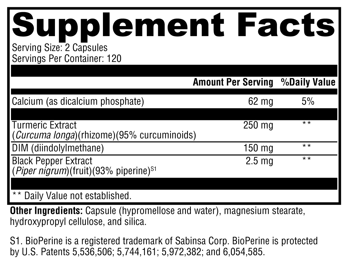 Supplement facts. For more information please call 1 (800) 647-6100