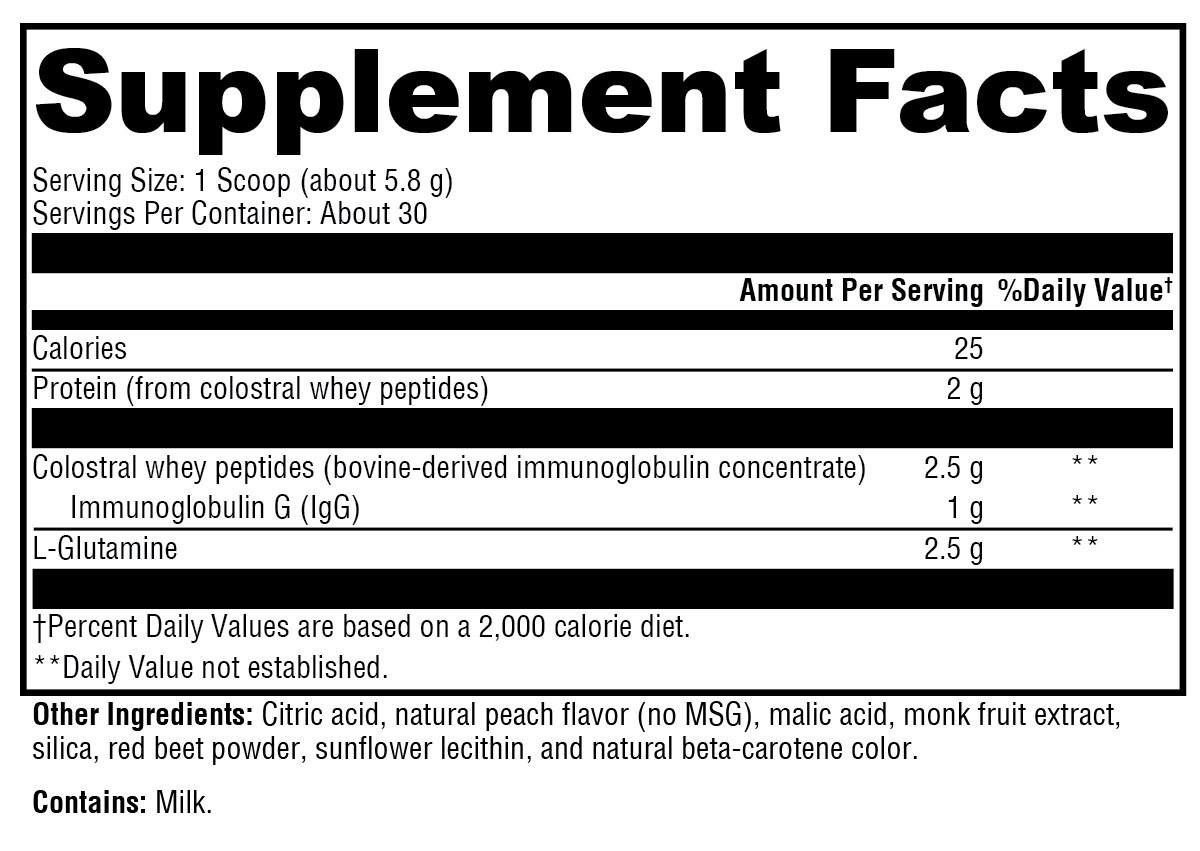 Supplement facts. For more information please call 1 (800) 647-6100