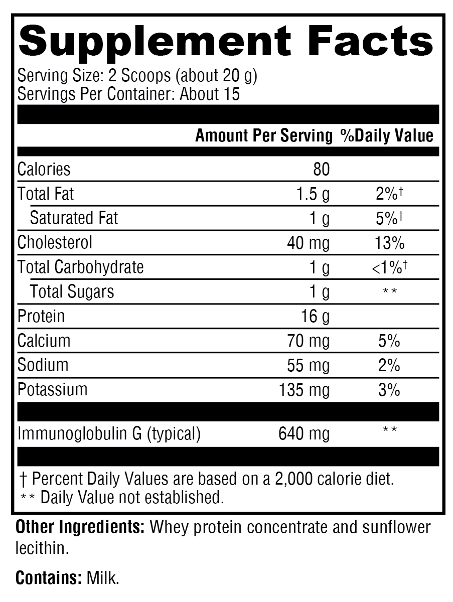 Supplement facts. For more information please call 1 (800) 647-6100