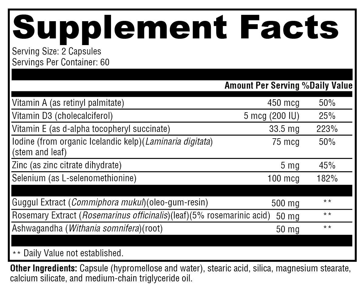 Supplement facts. For more information please call 1 (800) 647-6100