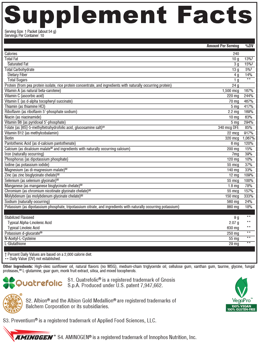 Supplement facts. For more information please call 1 (800) 647-6100