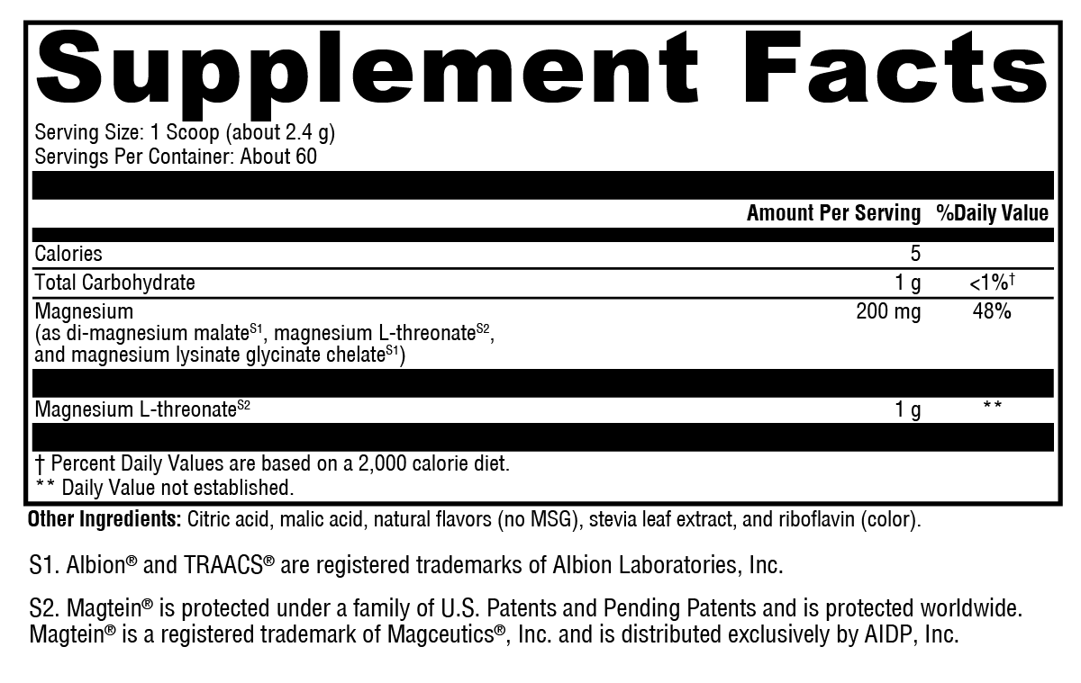 Supplement facts. For more information please call 1 (800) 647-6100