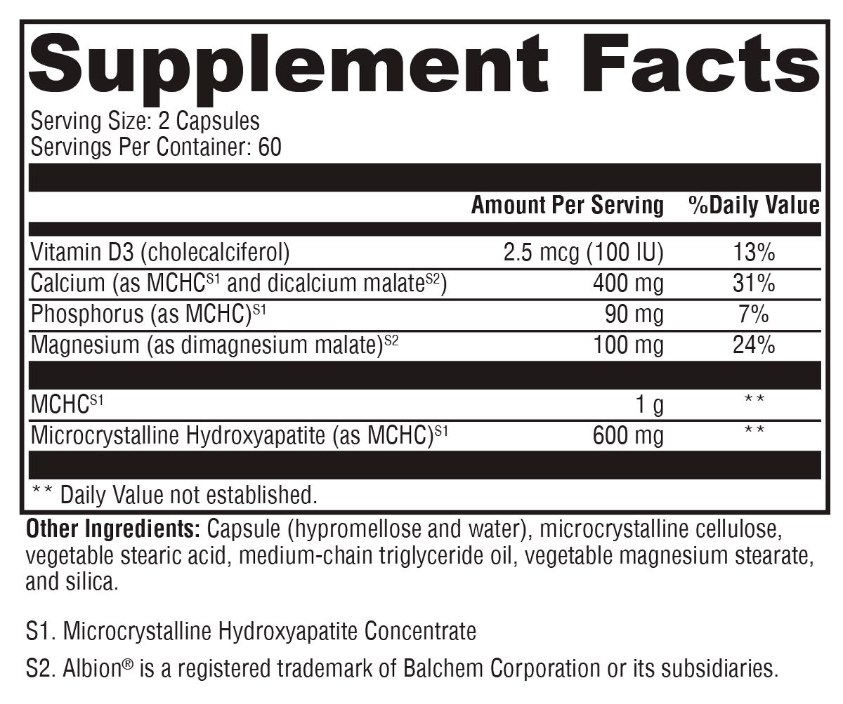 Supplement facts. For more information please call 1 (800) 647-6100