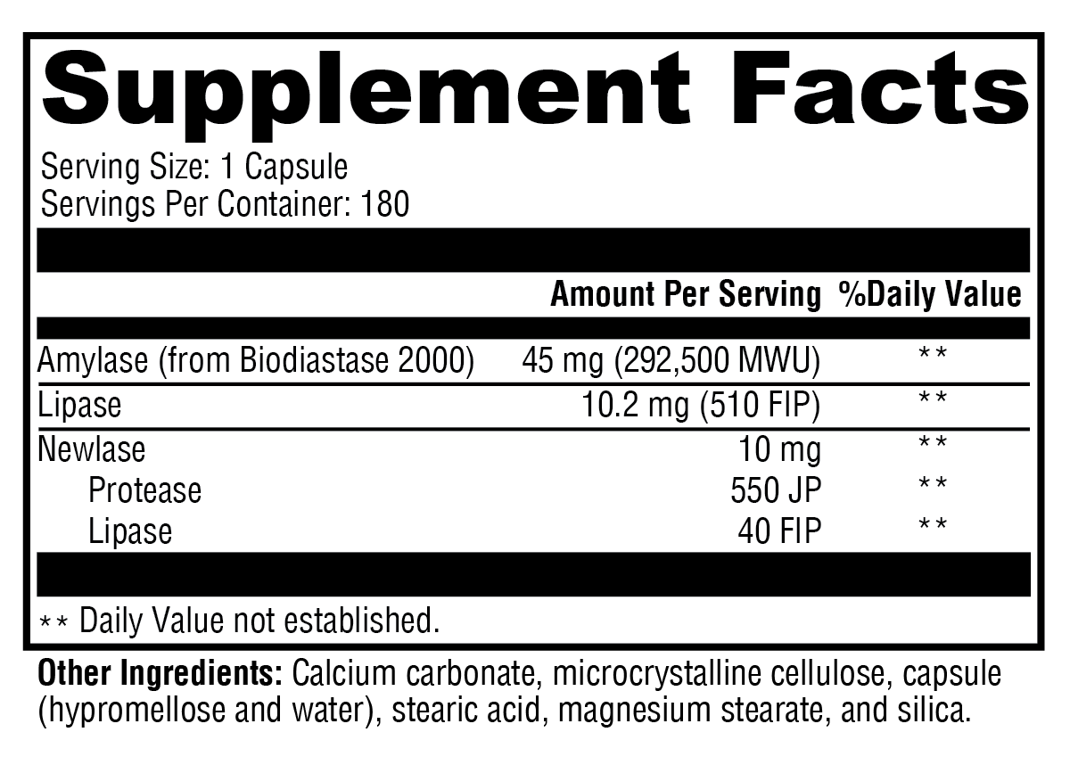 Supplement facts. For more information please call 1 (800) 647-6100