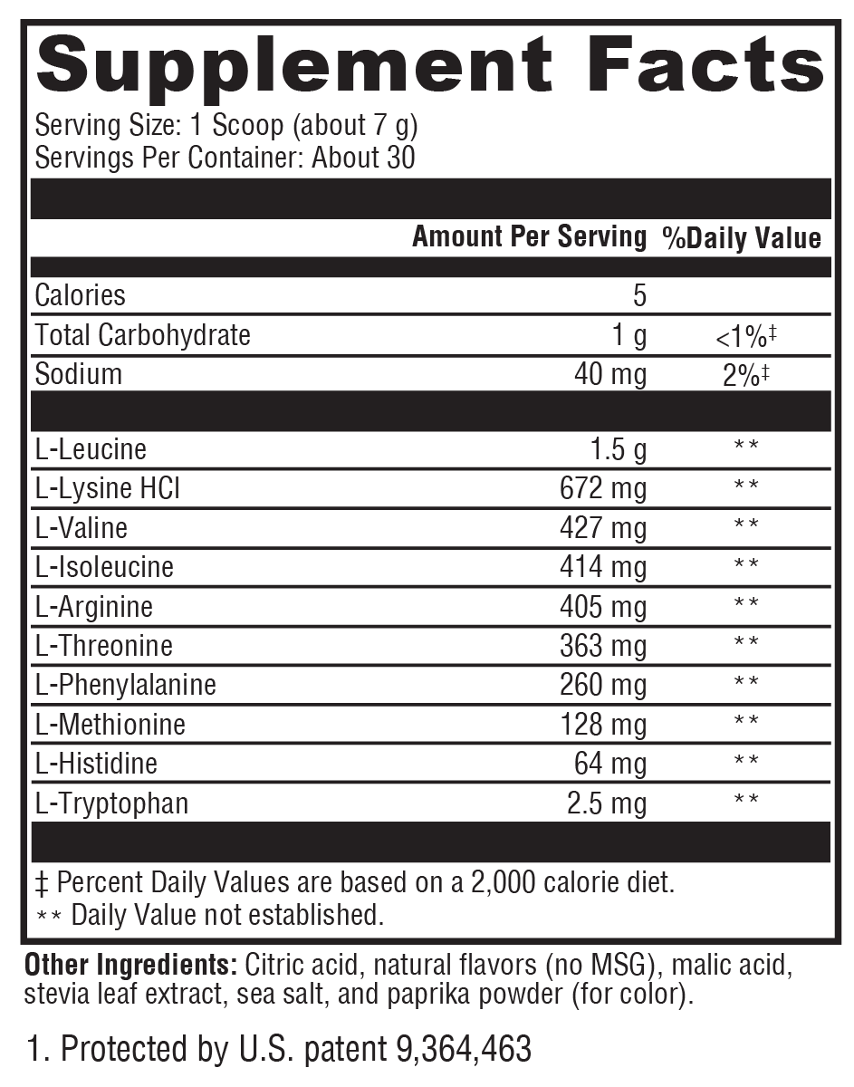 Supplement facts. For more information please call 1 (800) 647-6100