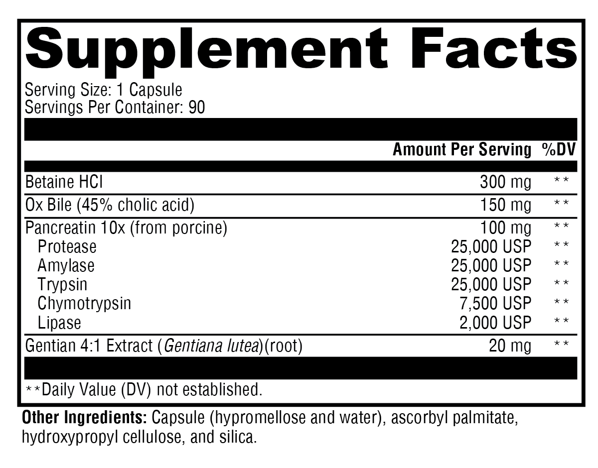 Supplement facts. For more information please call 1 (800) 647-6100