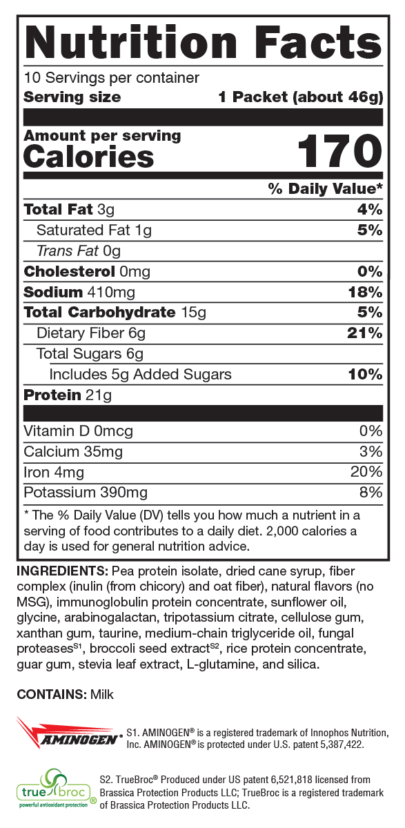 Supplement facts. For more information please call 1 (800) 647-6100